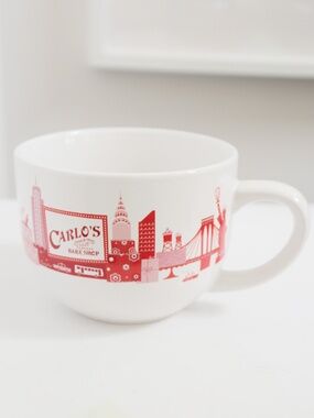 Carlo's Bake Shop City Skyline Souvenir Mug Hoboken NJ Cake Boss Buddy Valastro